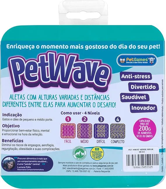 Comedouro Lento e Funcional Pet Wave