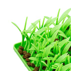 Comedouro Lento Tapete Grama Silicone para Enriquecimento Alimentar