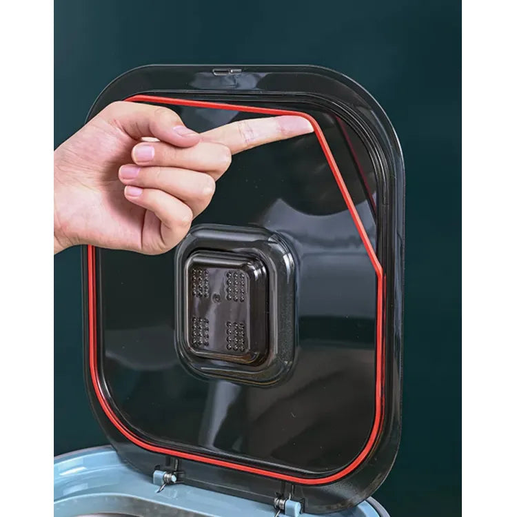 Container/Recipiente Ajustável de Silicone com Botão para Armazenamento