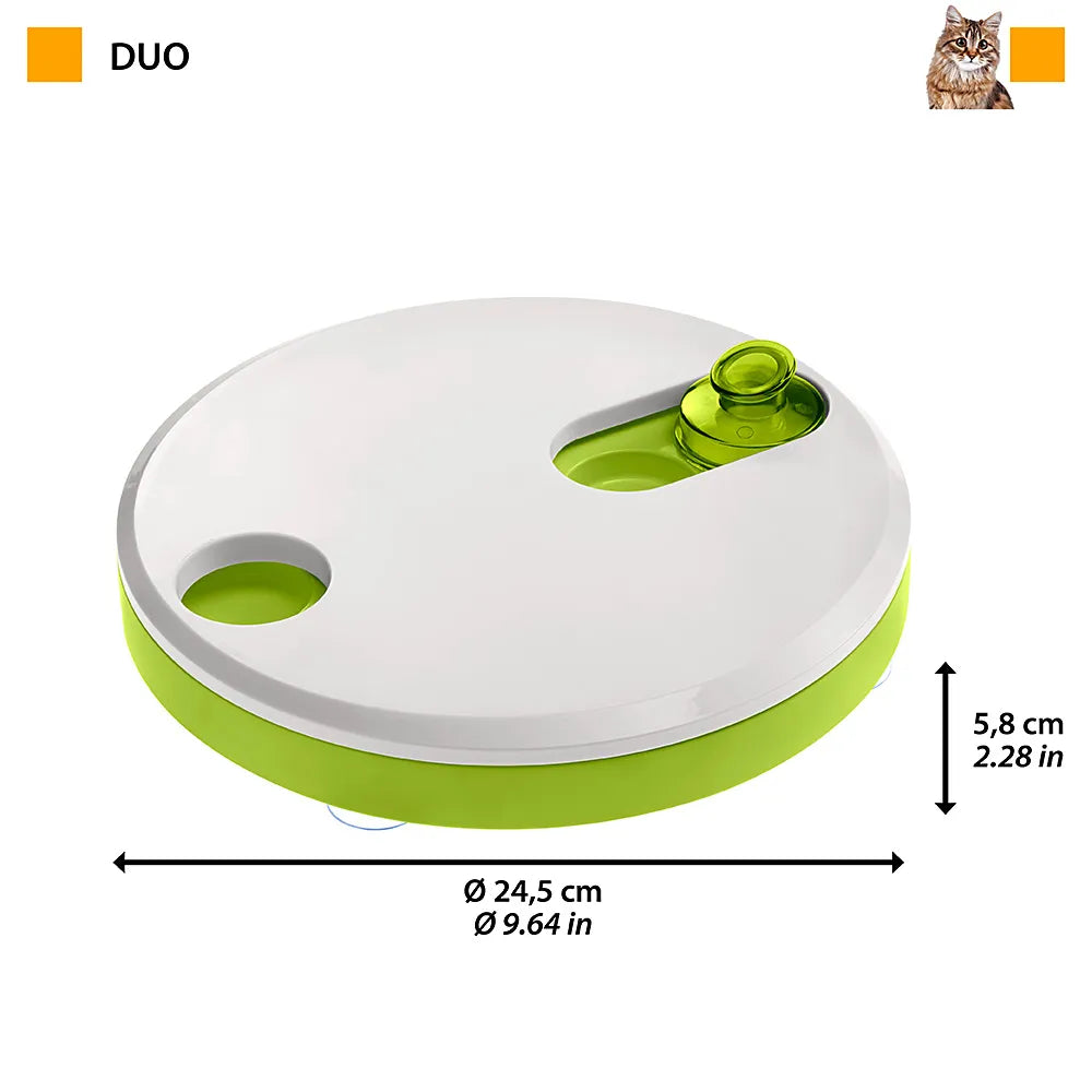 Brinquedo Enriquecimento Alimentar Duo Porta Petiscos Ferplast