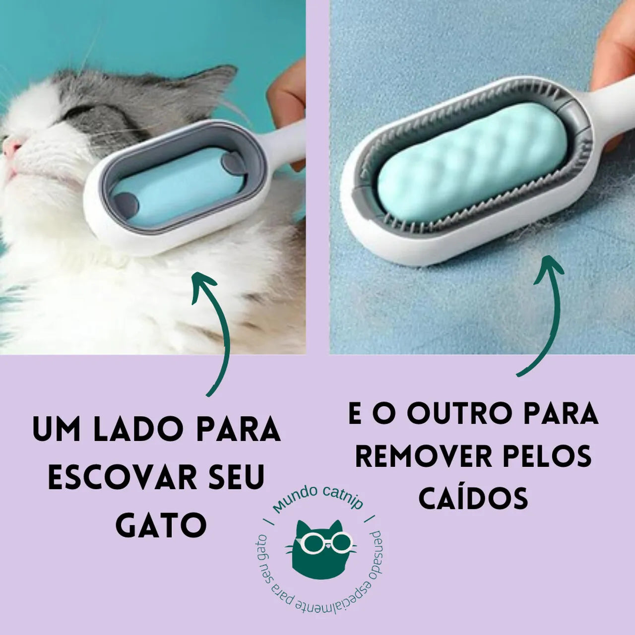 Escova Úmida para Remoção de Pelos
