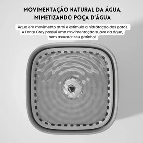 Fonte de Água Grey 3L - Super Silenciosa
