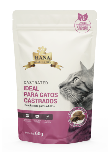 Petisco Hana Nuggets Gatos Castrados 60g