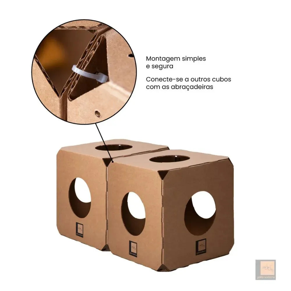 Toca Labirinto Cubo - Kit 4 Cubos
