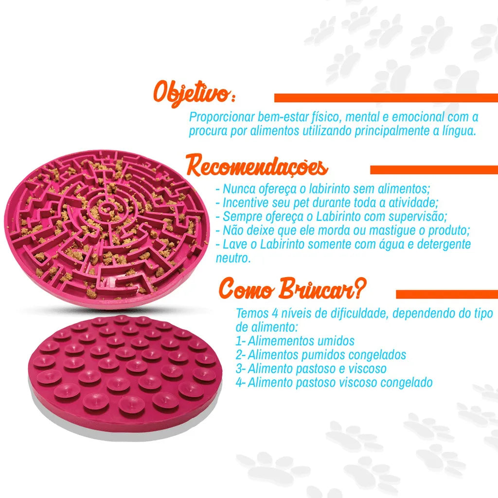 Comedouro Labirinto Pet Games