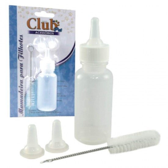Mamadeira Pet 50ml - Kit 3 Bicos e Limpador