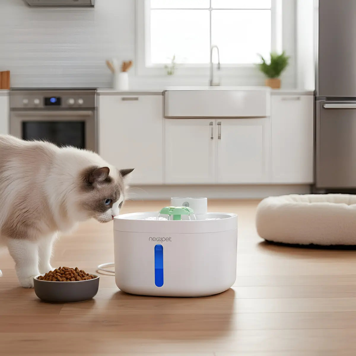 Fonte de Água Bebedouro Automático New Pet com Sensor de Movimento 2,6L