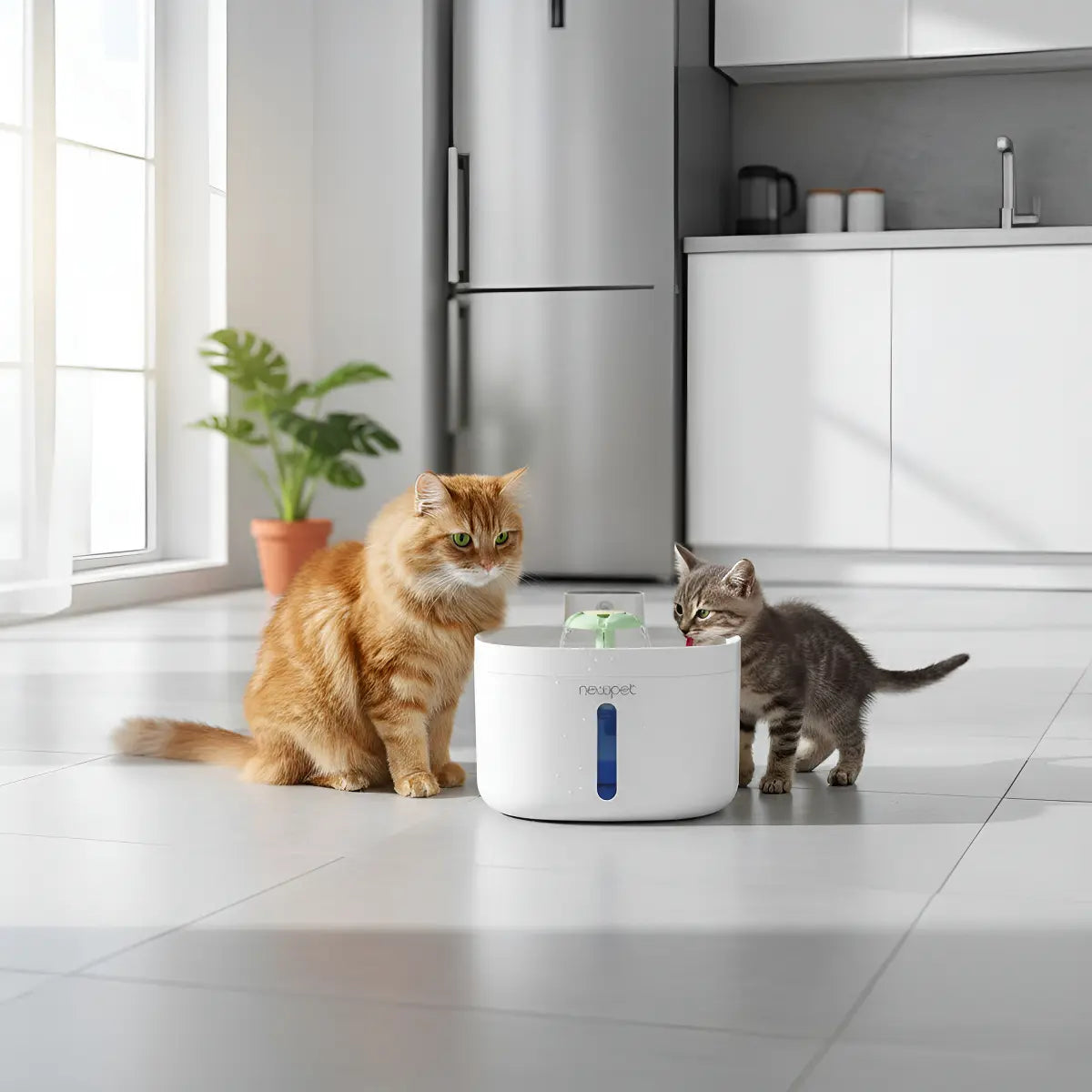 Fonte de Água Bebedouro Automático New Pet com Sensor de Movimento 2,6L