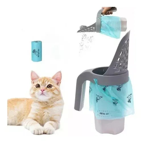 Pá Higiênica com Recipiente para Saco Descartável