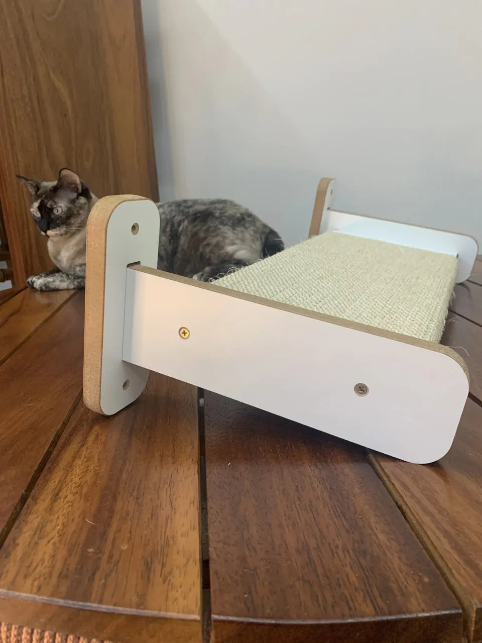 Passarela Prateleira de Sisal - Branca/Preta