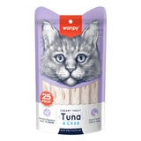 Petisco Cremoso Wanpy Creamy Atum e Caranguejo 14g - 1 Unidade/Tubo Avulso