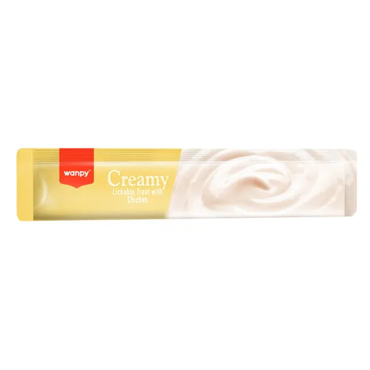 Petisco Cremoso Wanpy Creamy Frango 14g - 1 Unidade/Tubo Avulso