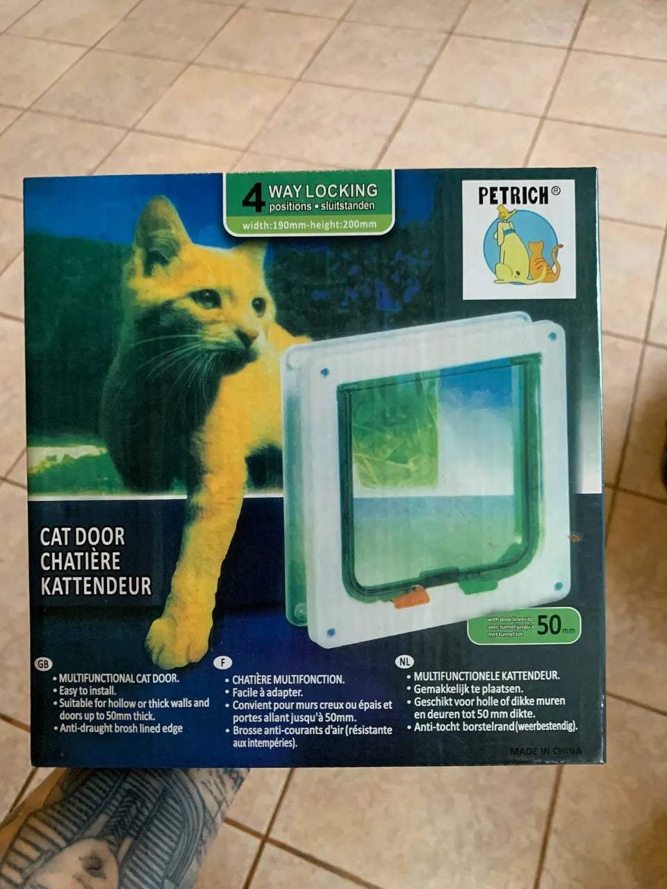 Porta de Passagem para Gatos