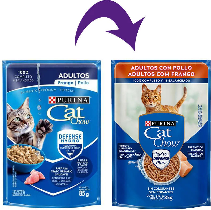 Ração Úmida Sachê Purina Cat Chow Frango Ao Molho 85G