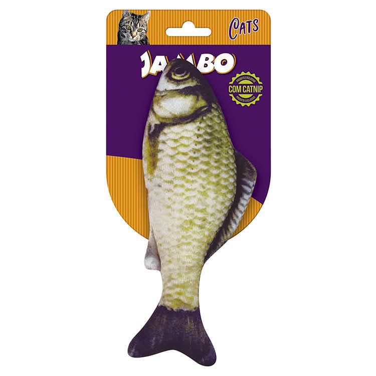 Brinquedo Kicker Real Fish com Catnip