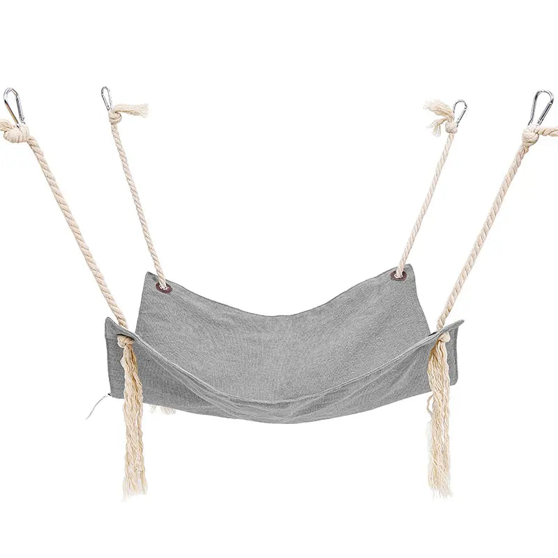 Rede Cama Estilosa para Gatos - Com Mosquetão para Fixação