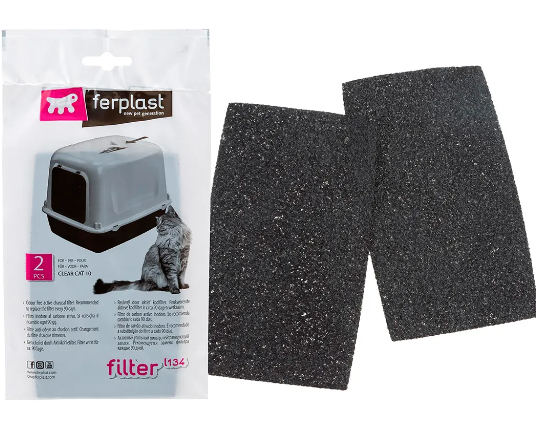 Refil Filtro de Carvão Ativado L134 para Sanitário Ferplast Clear Cat