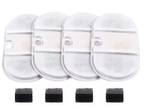 Refil Filtro para Fonte de Água Carvão Ativado - Modelo Oval