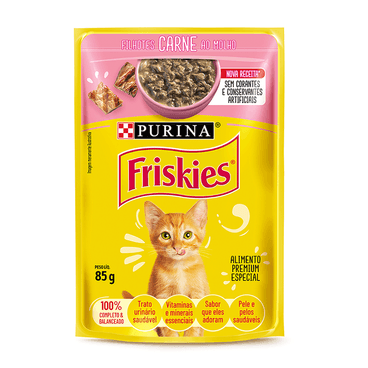 Sachê Friskies Filhotes Carne ao Molho 85g