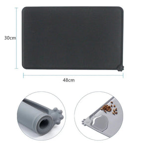 Tapete Jogo Americano Silicone para Comedouro e Bebedouro