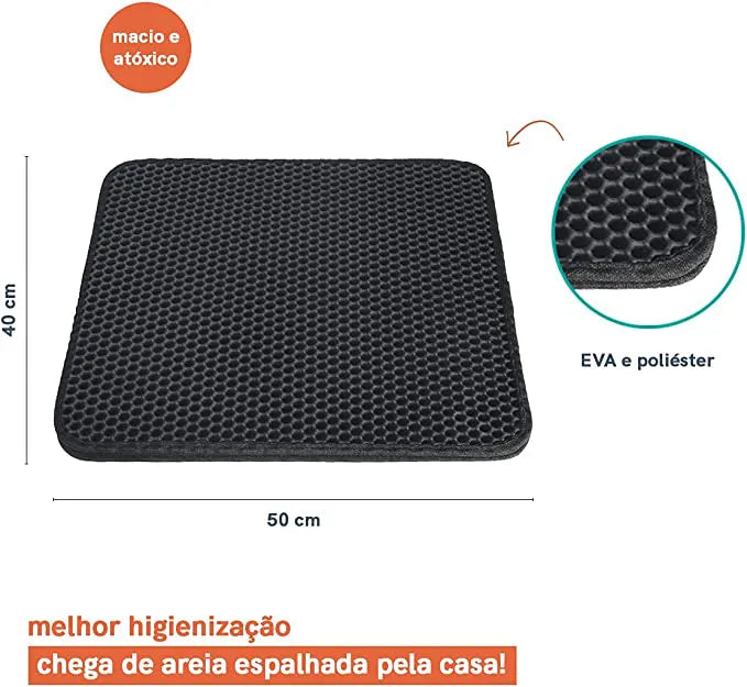 Tapete Coletor de Areia Preto