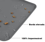 Tapete Jogo Americano Silicone para Comedouro e Bebedouro