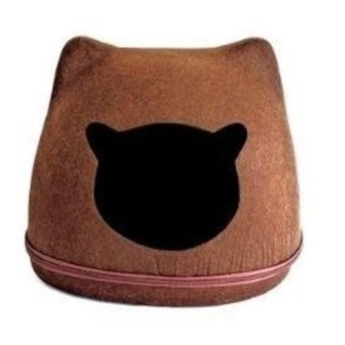 Toca Carinha de Gato - Marrom