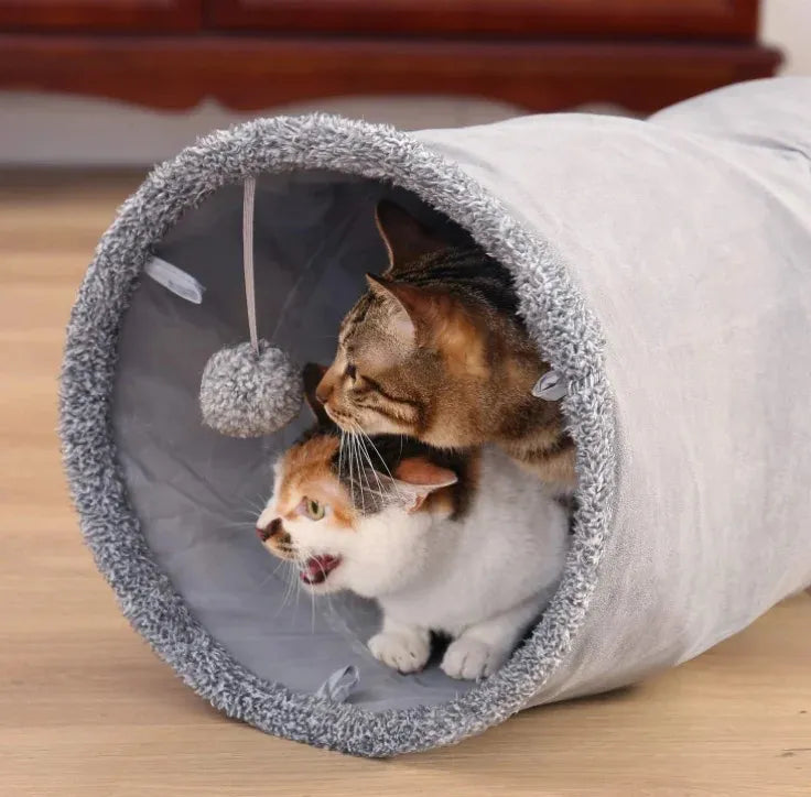 Túnel Peluciado Longo Para Gatos - Poliéster