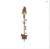 Brinquedo Varinha de Matatabi com Pena - Extra Longa 40cm