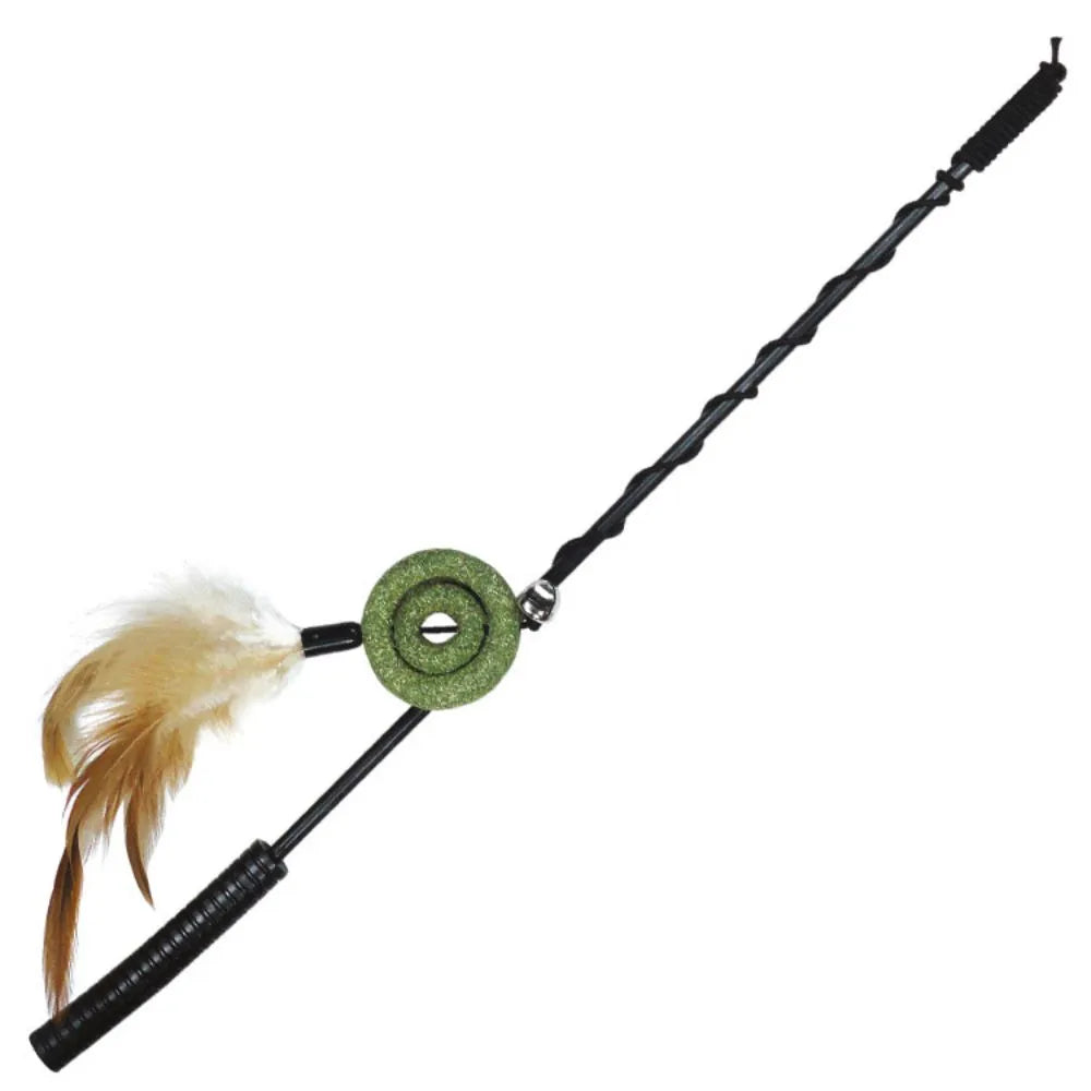 Brinquedo Varinha de Pesca com Rodinha de Catnip