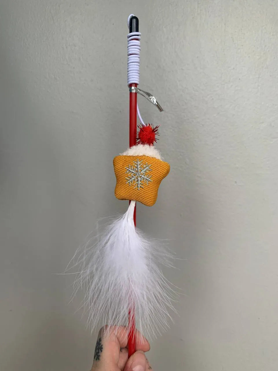Brinquedo Varinha Natalina para Gatos